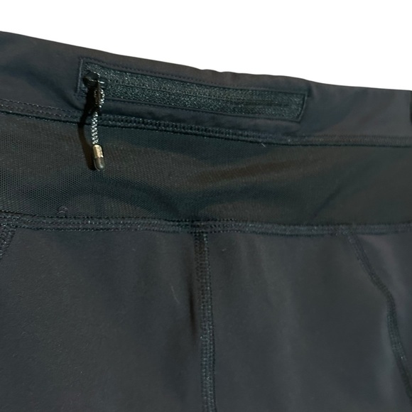 LULULEMON Leggings Womens 8 Black Cropped Reflective Mesh Yoga Athletic Training - Picture 6 of 16